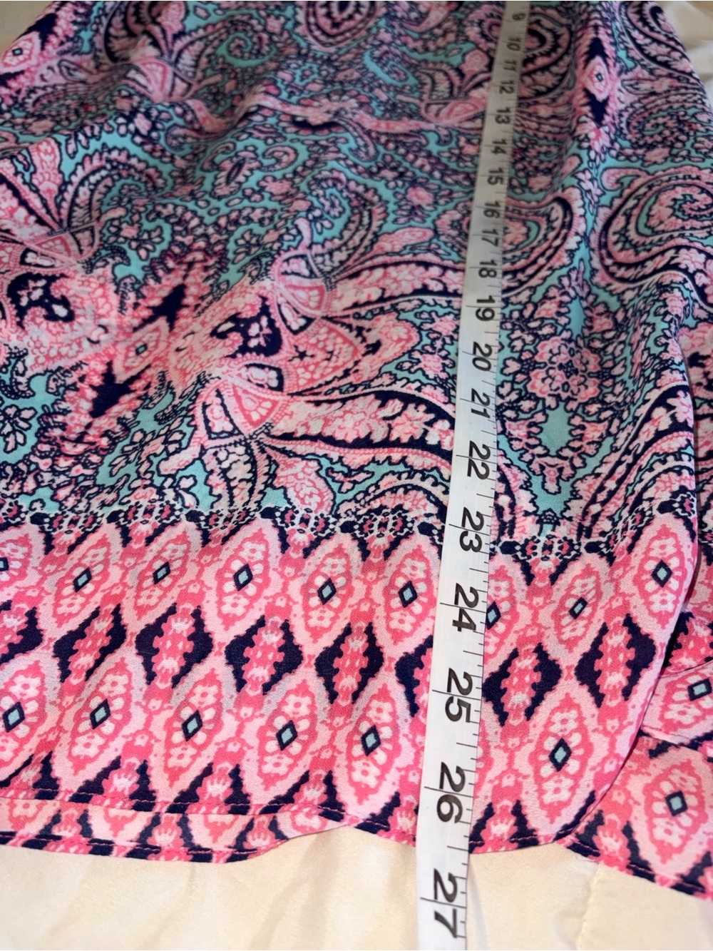 Cynthia Rowley Pink & Blue Paisley Halter Tank - Picture 7 of 8
